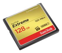 SanDisk CF 128GB Extreme 120MB/sec - thumbnail