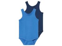 lupilu 2 Baby rompers (Donkerblauw/blauw, 74/80) - thumbnail