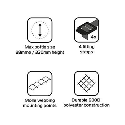 OXFORD bidontas bottle bag black