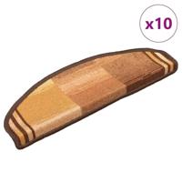 VidaXL Trapmatten zelfklevend 10 st 65x21x4 cm bruin - thumbnail