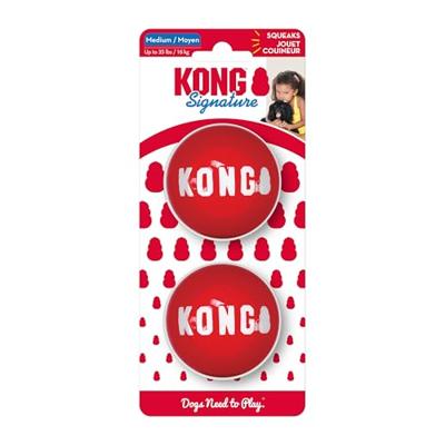 KONG SIGNATURE BALLS MEDIUM 6,5 CM 2 ST