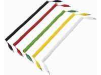 VOLTCRAFT 280MM/0,1/SP Meetsnoerenset [Krokodilklem - Krokodilklem] 3.20 m Zwart, Rood, Geel, Groen, Wit - thumbnail