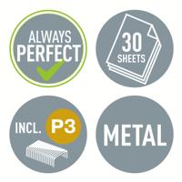 Leitz NeXXt WOW 5502 nietmachine, zwart, op blister - thumbnail