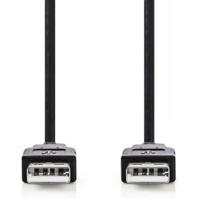 USB 2.0-Kabel | A Male - A Male | 2,0 m | Zwart - thumbnail