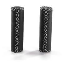 Monte Grappa handvatset 120/120mm leer zwart - thumbnail