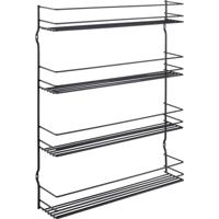 Metaltex pepito 4 wandkruidenrek 4 etages 36x8x45 cm zwart - thumbnail