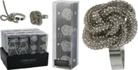 Servetringen Strass Zilver Assorti 1st - thumbnail