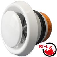 Luchtventiel (toevoer & retour) Ø100mm voorzien van brandwerende vlinderklep - thumbnail