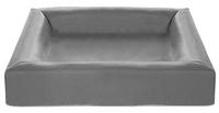 Bia bed kunstleer hoes hondenmand grijs - thumbnail