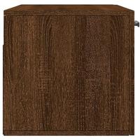 Wandkast 80x36,5x35 cm bewerkt hout bruin eikenkleur - thumbnail