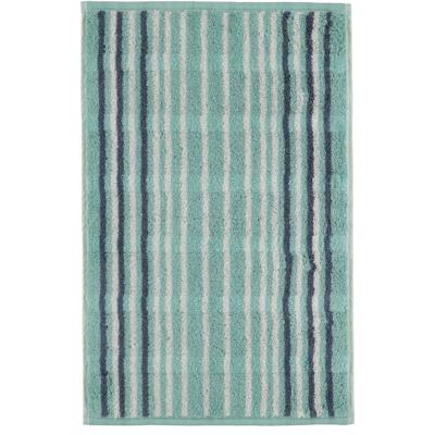 Cawö Cawö Noblesse Lines Streifen Gastendoekje seegrün