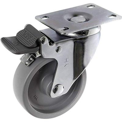 TOOLCRAFT TO-5137938 Zwenkwiel 100 mm met parkeerrem en schroefplaat Draagvermogen (max.): 125 kg TOOLCRAFT TO-5137938 Zwenkwiel 100 mm met parkeerrem en schroefplaat Draagvermogen (max.): 125 kg
