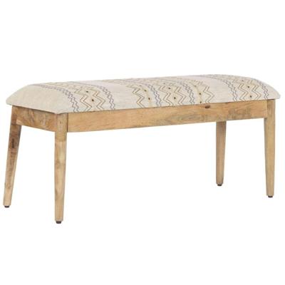 Kruk Home ESPRIT Beige Multicolour Mangohout 113 X 35 X 45 CM