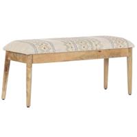 Kruk Home ESPRIT Beige Multicolour Mangohout 113 X 35 X 45 CM - thumbnail