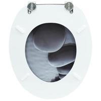 VidaXL Toiletbril stenen mdf - thumbnail