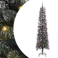 VidaXL Kunstkerstboom met 300 led groen 180 cm pvc en plastic en staal - thumbnail