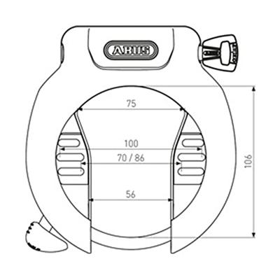 Abus ringslot pro amparo 4750sl art 2 oem