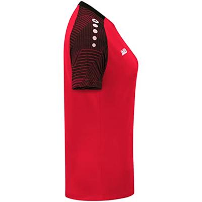 JAKO 6122D T-Shirt Performance Dames - Rood/Zwart - 36