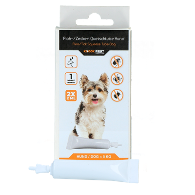 Knock Pest vlooien-tekenpipet Hond <5 kg DE+GB Knock Pest vlooien-tekenpipet Hond <5 kg DE+GB