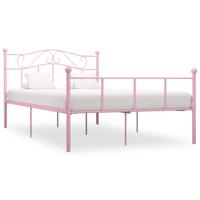 Bedframe metaal roze 160x200 cm - thumbnail