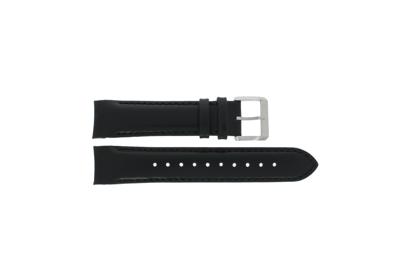 Hugo Boss horlogeband HB-232-1-27-2726 / HB1513085 Leder Zwart 22mm + zwart stiksel Hugo Boss horlogeband HB-232-1-27-2726 / HB1513085 Leder Zwart 22mm + zwart stiksel