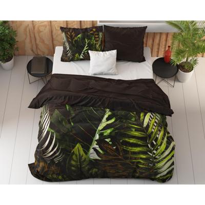 RoyalTextile - Jungle Art Dekbedovertrek Katoen-Satijn - Bruin - 240 x 220 RoyalTextile - Jungle Art Dekbedovertrek Katoen-Satijn - Bruin - 240 x 220