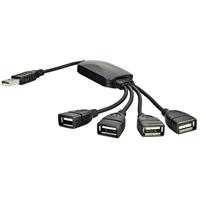 Akyga AK-AD-13 AK-AD-13 USB-hub 4 poorten USB-A USB 2.0 480 MBit/s Zwart - thumbnail