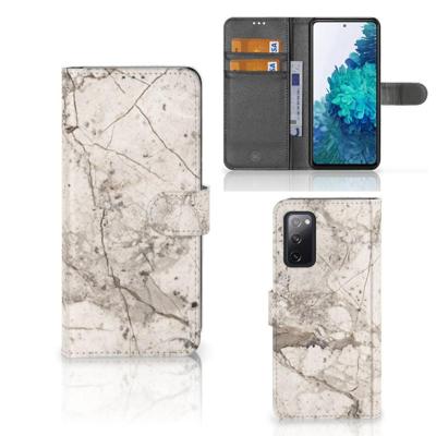 Samsung Galaxy S20 FE | Bookcase | Marmer Beige