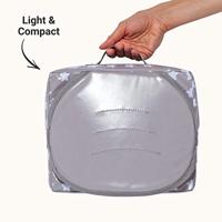 Stoelverhoger Easy up BABY TO LOVE grijs met sterren - thumbnail