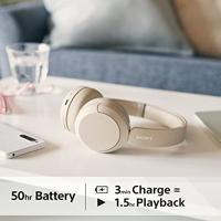 Sony WH-CH520 bluetooth On-ear hoofdtelefoon beige - thumbnail