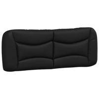 Bed met matras "Hvar" kunstleer zwart en wit 140x190 cm - thumbnail