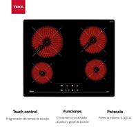 Vitrokeramische kookplaat Teka TB 6415 60 cm 6300 W - thumbnail