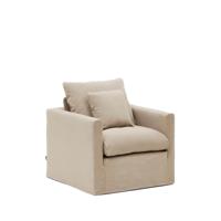 Kave Home Fauteuil 'Nora' kleur Taupe - thumbnail