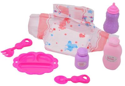 Baby rose verzorgset in tasje