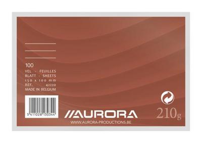 Systeemkaart aurora 150x100mm lijn koplijn 210gr Systeemkaart aurora 150x100mm lijn koplijn 210gr