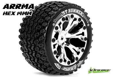 Louise ST-HUMMER Soft Banden - 2.8" Velgen Zwart - Hex 14mm (electro 4WD: FR/RR)