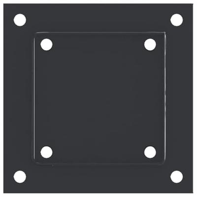 Spokkels vierkant 4 st 101x101 mm gepoedercoat staal antraciet