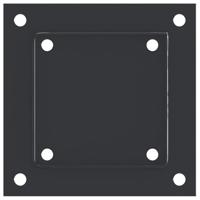 Spokkels vierkant 4 st 101x101 mm gepoedercoat staal antraciet - thumbnail