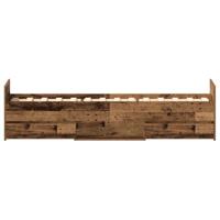 Bedframe zonder matras 100x200 cm bewerkt hout oud hout - thumbnail