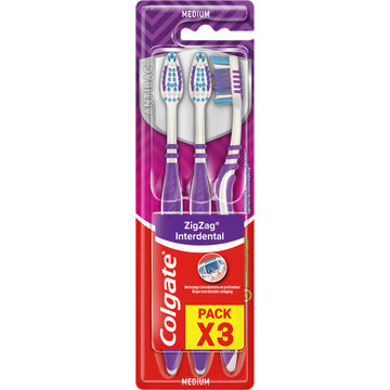 Colgate Tandenbostel ZigZag 3 Stuks bij Jumbo