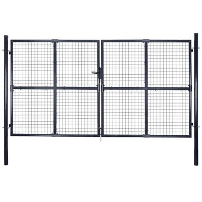 Gaaspoort 289x175 cm gegalvaniseerd staal grijs