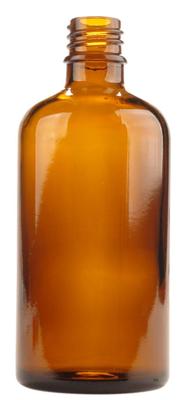 Flesje glas 100ml amber 24 Stuks