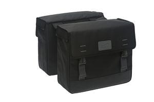 Dubbele fietstas New Looxs Origin Double 39 liter 35 x 33 x 15 cm - zwart Dubbele fietstas New Looxs Origin Double 39 liter 35 x 33 x 15 cm - zwart
