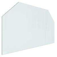 VidaXL Glasplaat openhaard zeshoekig 100x60 cm - thumbnail