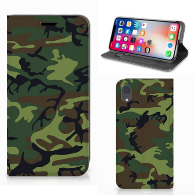 Apple iPhone Xr | Hoesje met Magneet | Army Dark Apple iPhone Xr | Hoesje met Magneet | Army Dark
