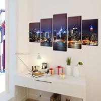 VidaXL Canvas muurdruk set kleurrijke new york skyline 100 x 50 cm - thumbnail