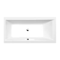 Ligbad Polysan Cleo Inbouw 180x80x48 cm Wit - thumbnail