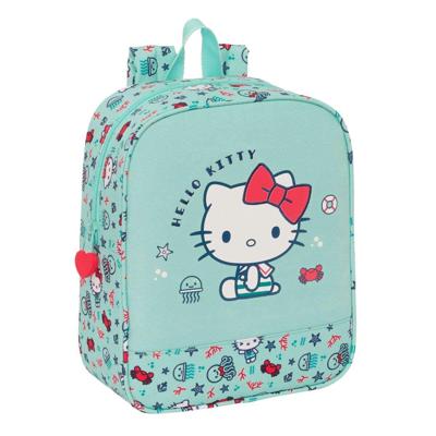 Kinderrugzak Hello Kitty Sea lovers Turkoois 22 x 27 x 10 cm Kinderrugzak Hello Kitty Sea lovers Turkoois 22 x 27 x 10 cm