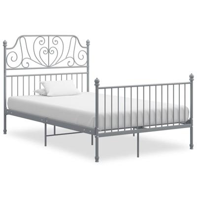 Bedframe metaal grijs 120x200 cm