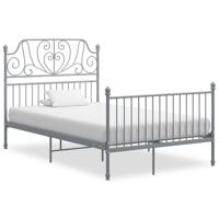 Bedframe metaal grijs 120x200 cm - thumbnail